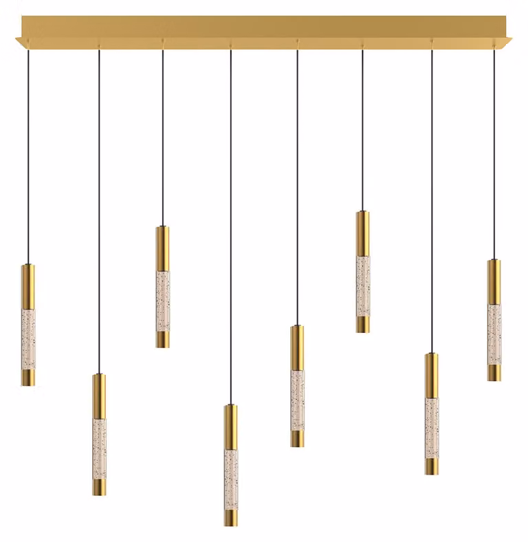 Lampada a sospensione - ottone - Alisio -  vetro metallo - lampada di design - LED - 4581ME - Steinhauer