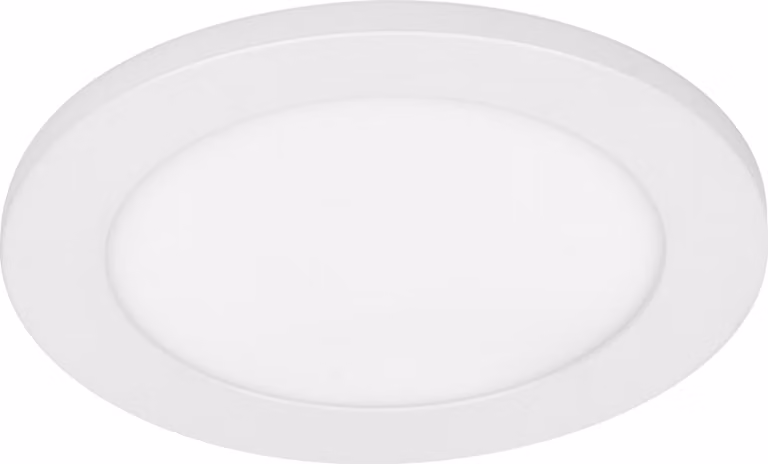 OSRAM Essential LED Downlight Side-Mainlight 175 mm 18 W, lampada da incasso bianco caldo 3000 K, faretto da soffitto in alluminio bianco