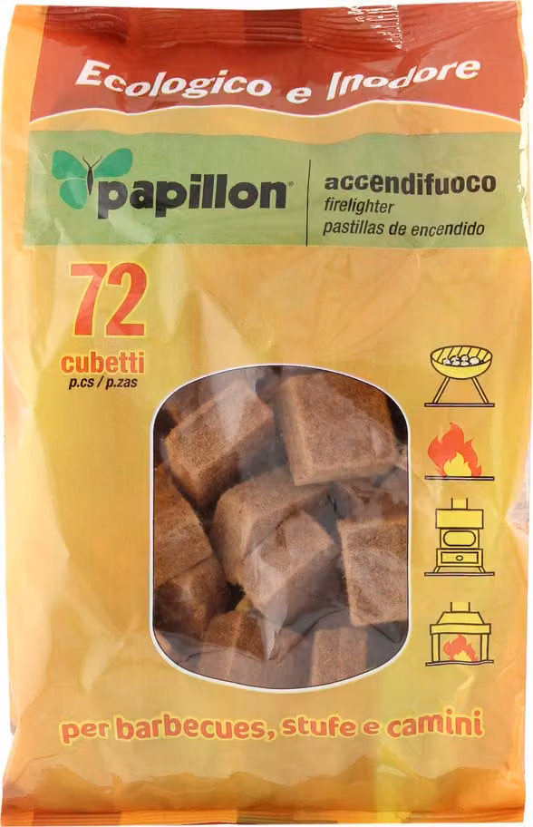 Pellet di accensione ecologico 72 pz