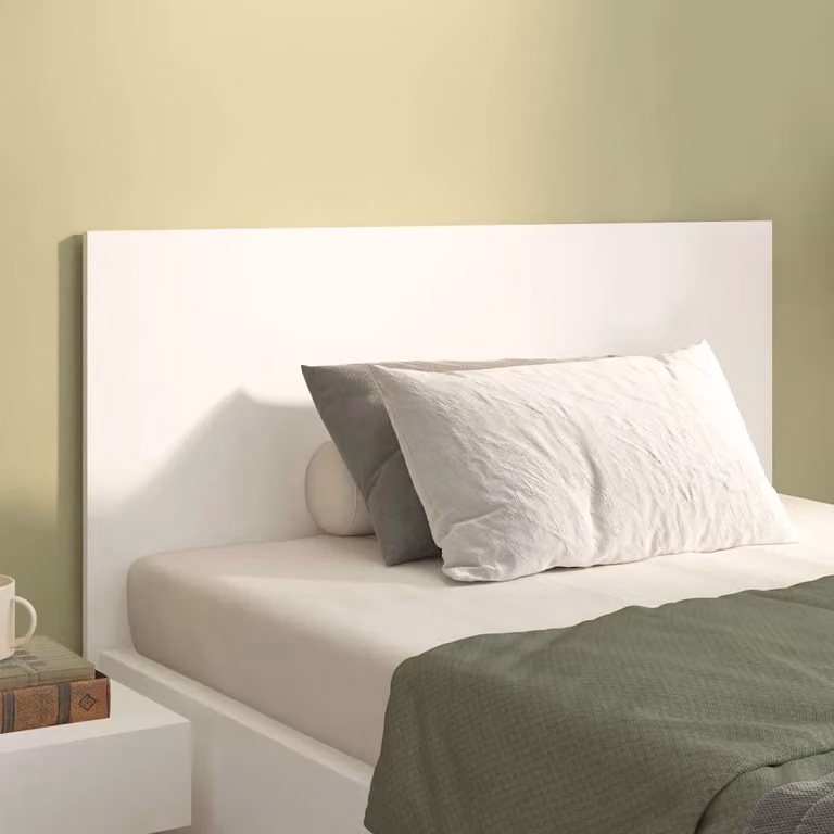 Testiera per Letto vidaXL in Legno Multistrato Bianca, L 120 cm x H 80 cm x P 1,5 cm