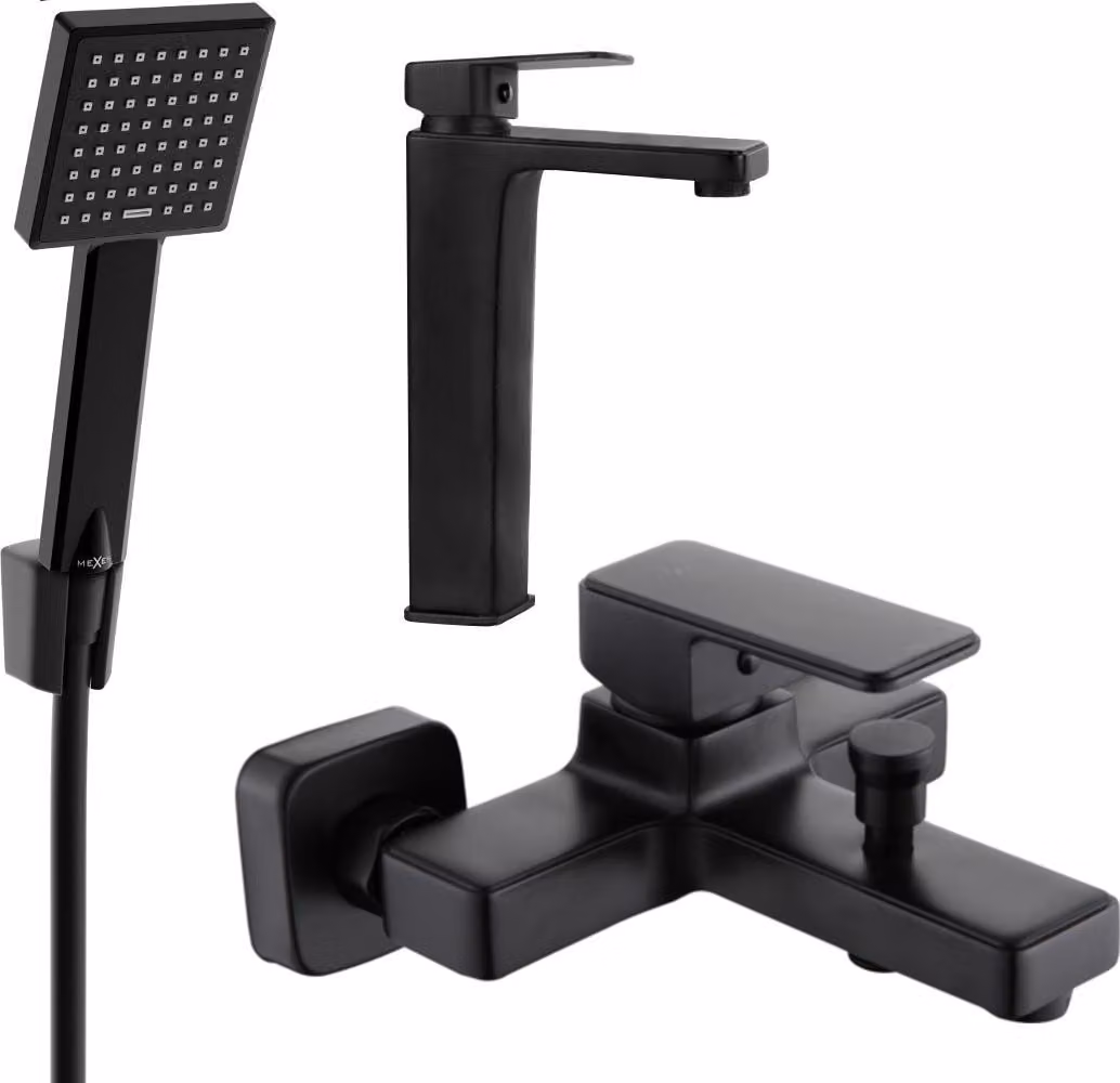 Mexen Cetus R45 set da bagno, nero - 744313R45-70