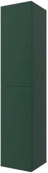 Colonna bagno sospesa Melody verde bosco con ante reversibili e chiusura soft-close Altezza: 160 cm – 1