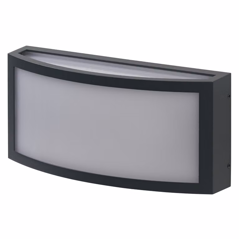 OSRAM ENDURA CLASSIC CUADRA lampada da esterno, applique, attacco E27, grigio scuro, alluminio, installazione rapida e semplice, diffusore smerigliato, classe di protezione IP65, uso esterno