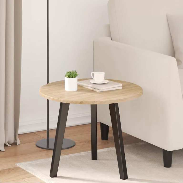 Piano del tavolo rotondo vidaXL in legno ingegnerizzato marrone Ø 50 cm, H 1,5 cm