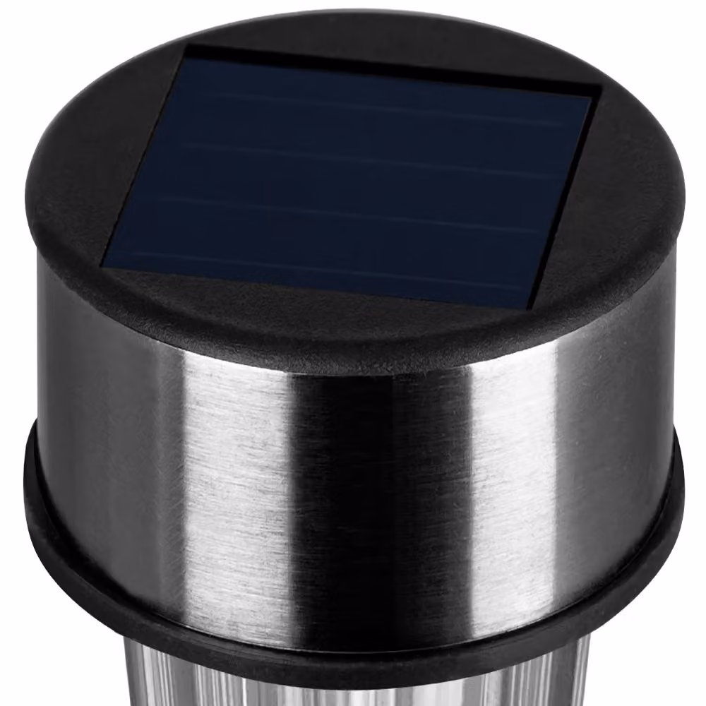 Set di 16 luci solari LED Monzana in acciaio inox e plastica bianca per giardino e terrazzo con sensore crepuscolare e luce bianca calda – 3