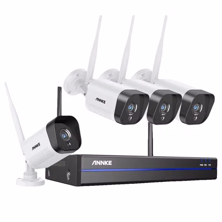 Sistema di telecamere di sicurezza wireless, video da 3MP, visione notturna da 100ft, 1T