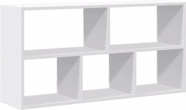 Mensola a parete DESIGN IN in legno multistrato bianco, finitura opaca, L 100 x P 25 x H 50 cm