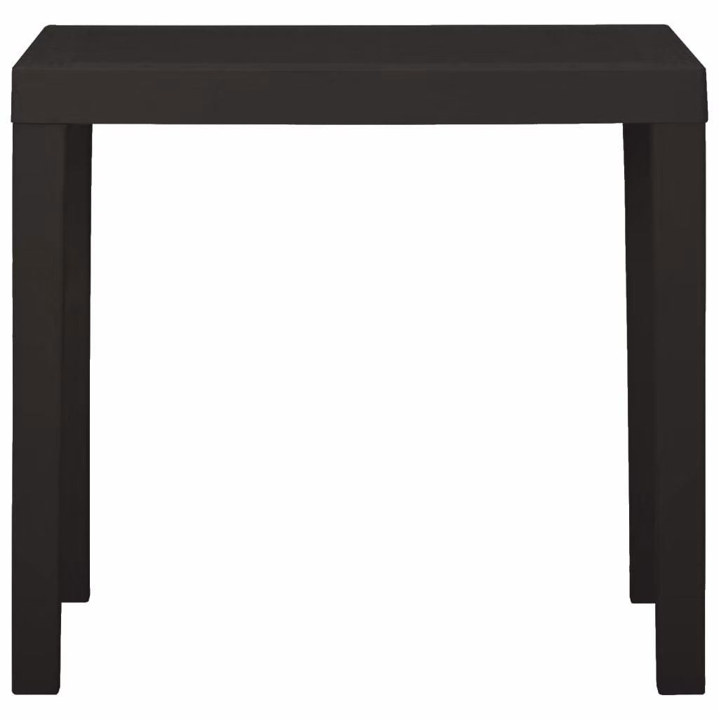 Tavolo da Giardino Antracite 79x65x72 cm in Plastica
