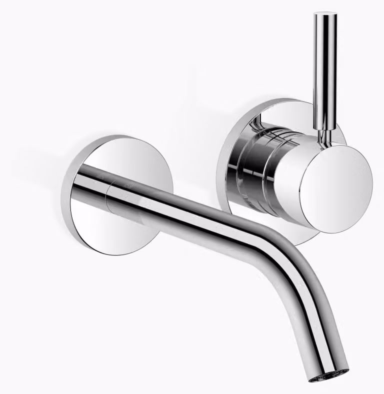 Dornbracht META Mitigeur mural de lavabo sans vidage, saillie 190mm, jet rond enrichi d'air, 36860660-00, 36860660-00