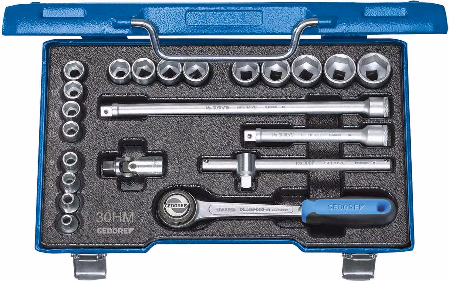 GEDORE D 30 HMU-10 Set di chiavi a bussola 3/8" 22 pezzi profilo UD 6-22 mm, 6239700