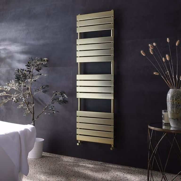 Scaldasalviette Design Oro Satinato 1600x500mm - Termoarredo Bagno - Stile elegante - Lustro