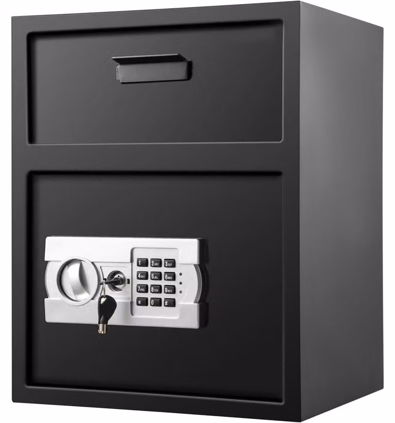 Cassaforte digitale per depositi – Capacità: 48 litri – Materiale: Acciaio al carbonio