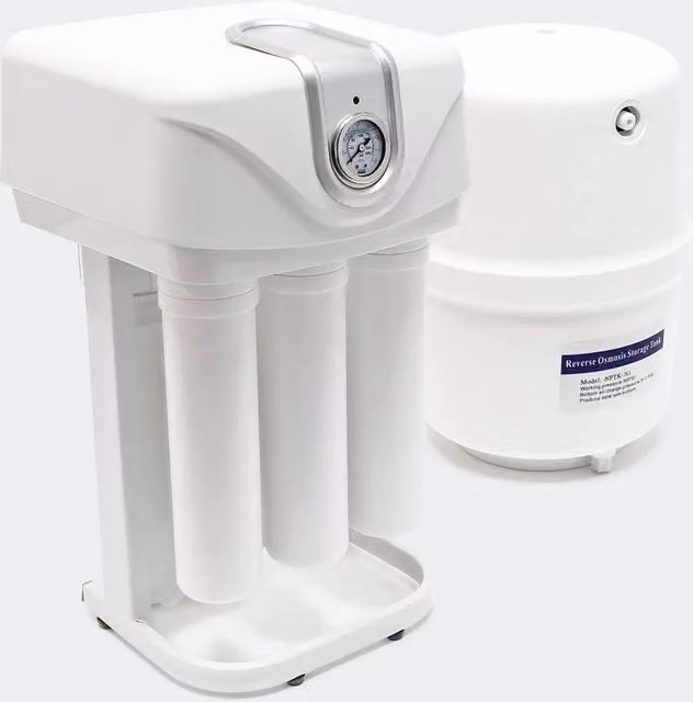 Sistema di osmosi inversa Naturewater a 5 stadi, capacità 180 l/giorno, bianco, montaggio a parete