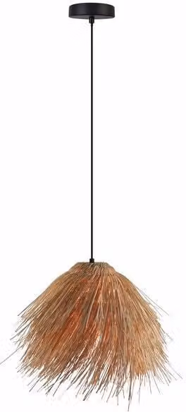 Lampada a sospensione Brezze marrone 1xE27x40W vimini / rattan / paglia dim.: 120x35x35 cm IP20 Reality
