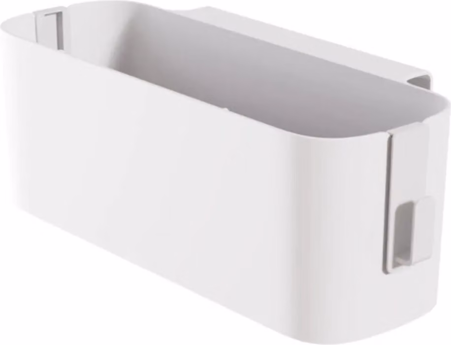Organizer da appendere al letto: robusto cestino portaoggetti da appendere al letto, bianco