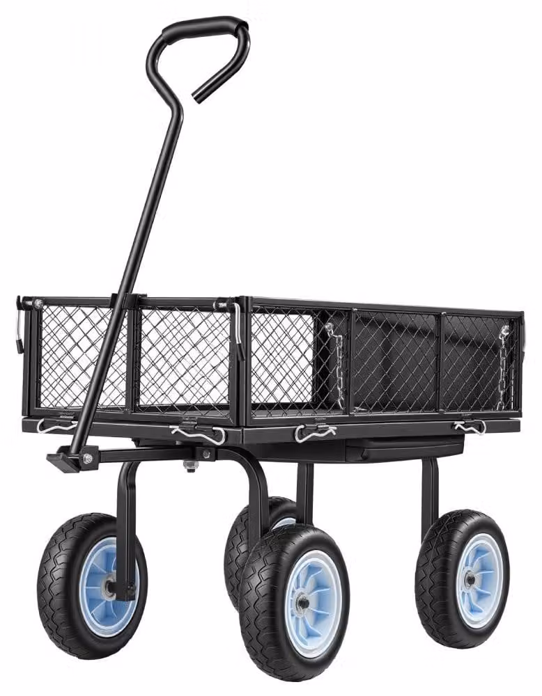 Carrello trasportatore – Capacità di carico: 226,8 kg – Ruote in poliuretano da 10 pollici – Acciaio Q235