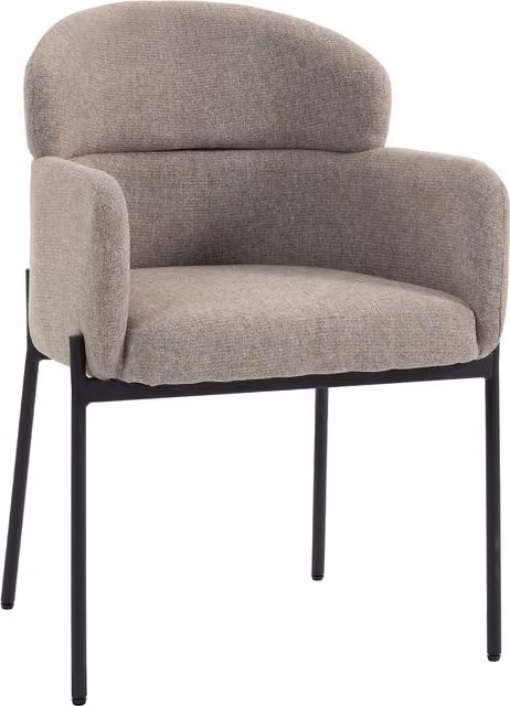 Poltrona d'Accento Moderna HOMCOM in Velluto con Schiuma ad Alta Densità, Schienale Ergonomico e Gambe in Metallo, Marrone – 1