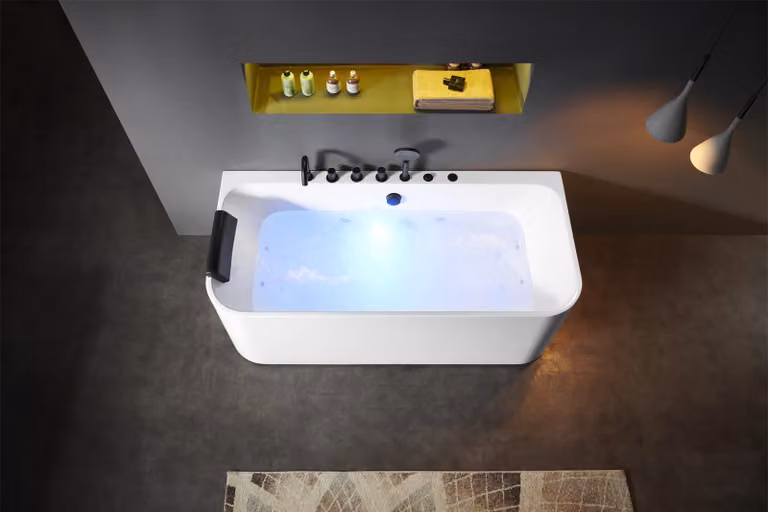 Acryl Whirlwanne Indoor Whirlpool Badewanne Home Spa Weiß