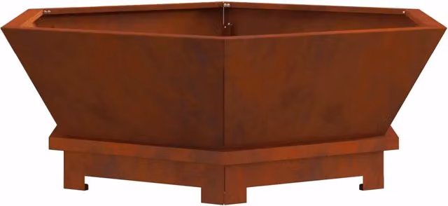 Focolare in acciaio inossidabile marrone DESIGN IN L/P/H: 75 x 75 x 28 cm CFW4907611 – 1