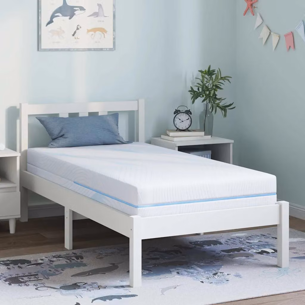 Materasso in comfort foam vidaXL Bianco L: 160 cm, P: 80 cm, H: 16 cm