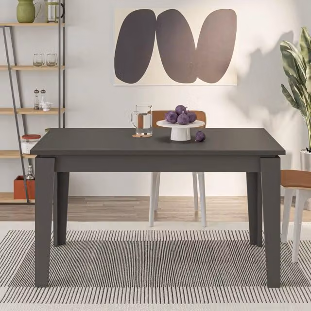 Tavolo allungabile Tolmen 140x80 cm colore antracite