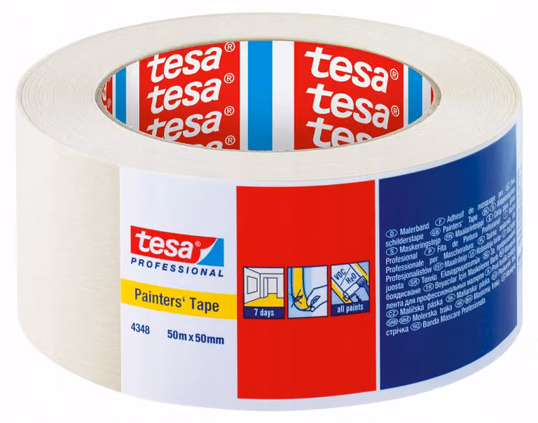 tesa STANDARD 04348-00019-03 Nastro crepe krepp® Beige (L x L) 50 m x 50 mm 1 pz
