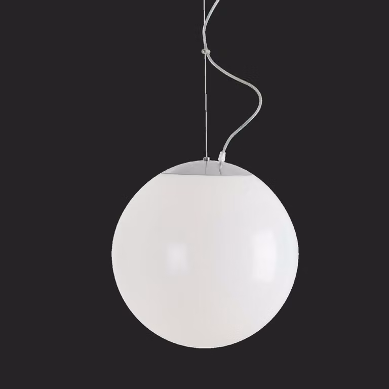 OSMONT ISI72221 ISIS L3 PM HP apparecchio a sospensione acciaio inox / bianco IP40 3000 K 52W LED combinazione di emergenza 3 h