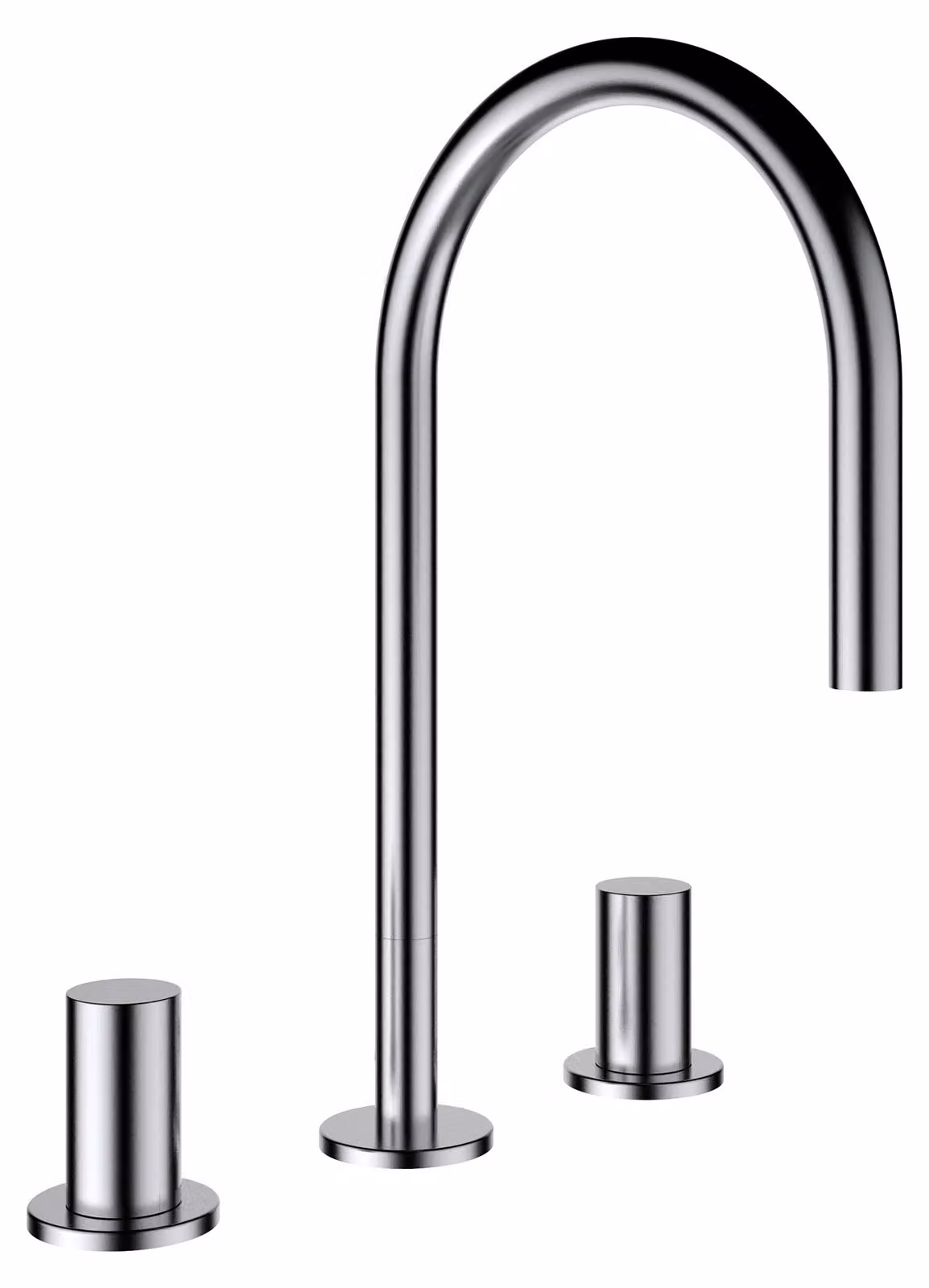 LAUFEN Kartell Mitigeur de lavabo 3 trous, bec pivotant, sans vidage, saillie 166 mm, H3123330812201, H3123330812201