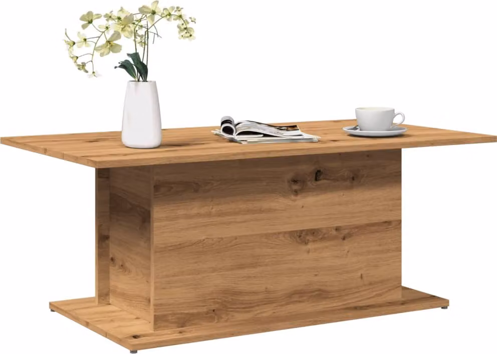 Maison Exclusive - Tavolino Artisan in rovere 102x55,5x40 cm Materiale ligneo