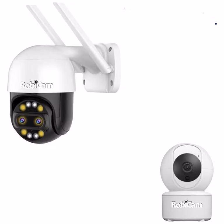 Telecamera da esterno con zoom, RobiCam, Dual Lens, 4MP, doppia lente, zoom ottico 8x.