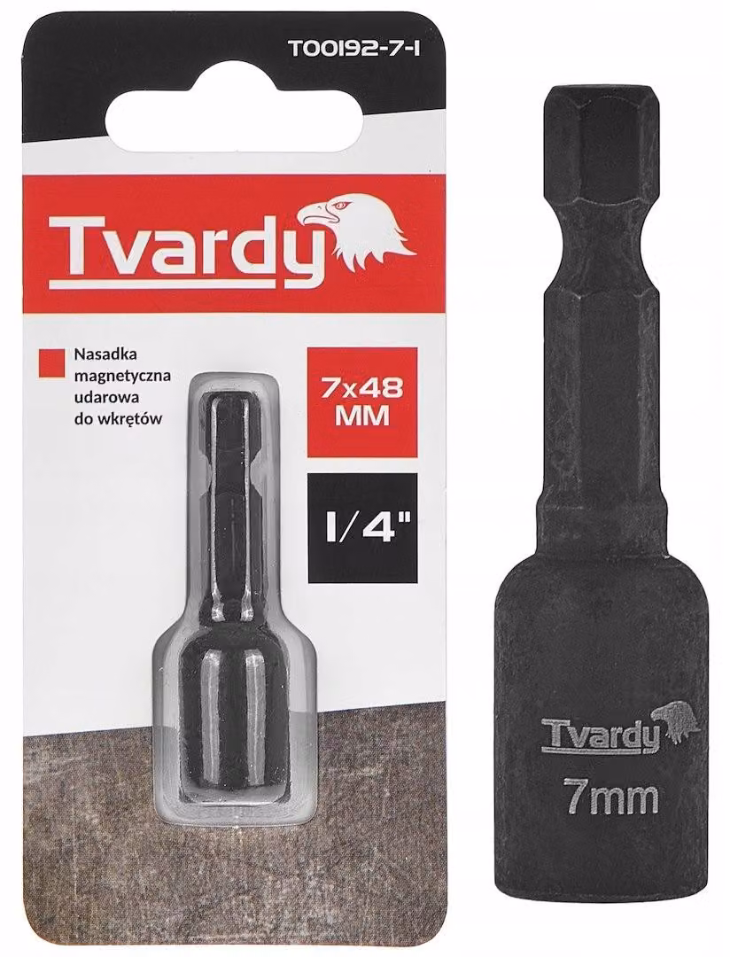 Chiave a bussola magnetica, 7 mm, attacco 1/4"