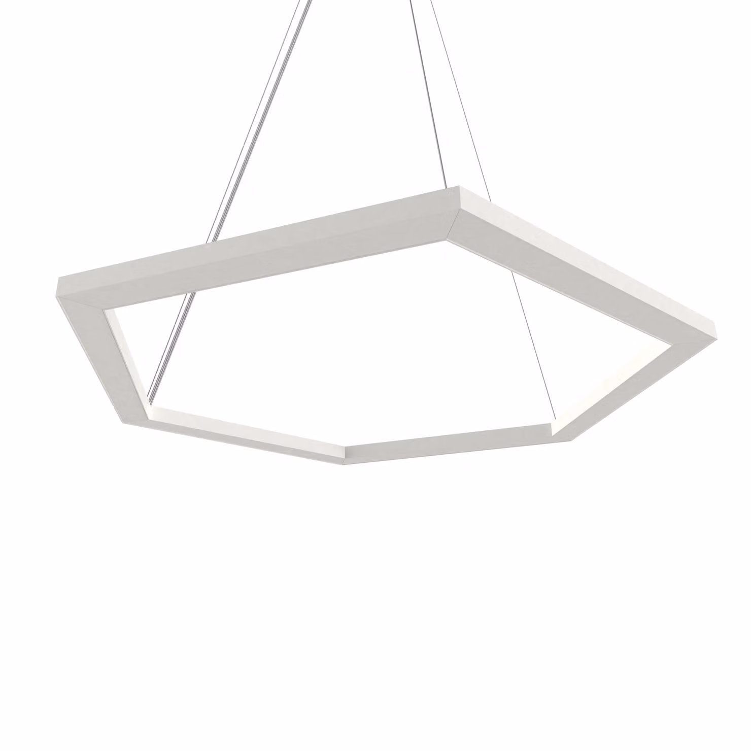 Lampada A Sospensione Esagono D60 Monocolore Opaca
