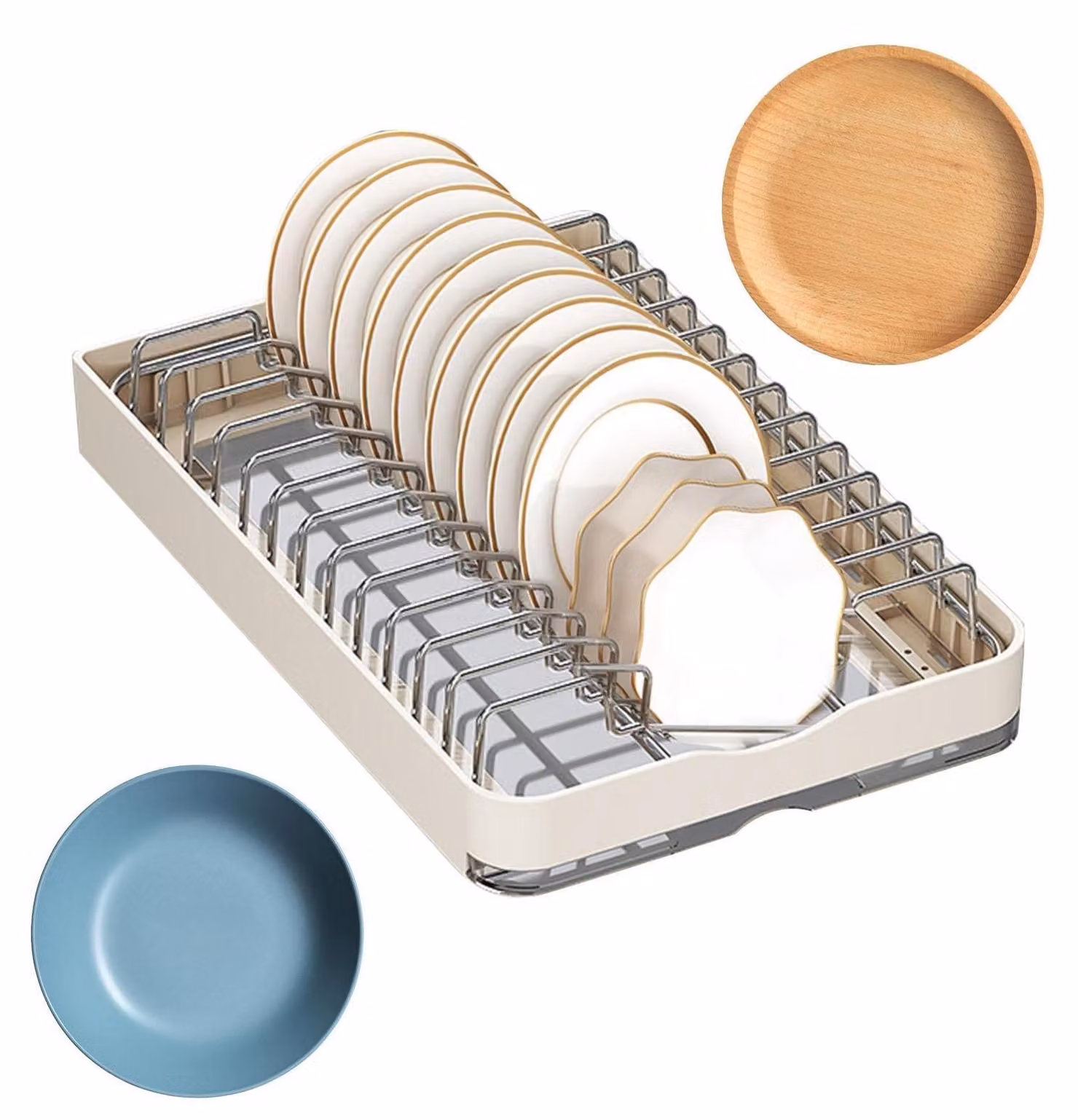 Organizzatore estraibile per scaffali da cucina
