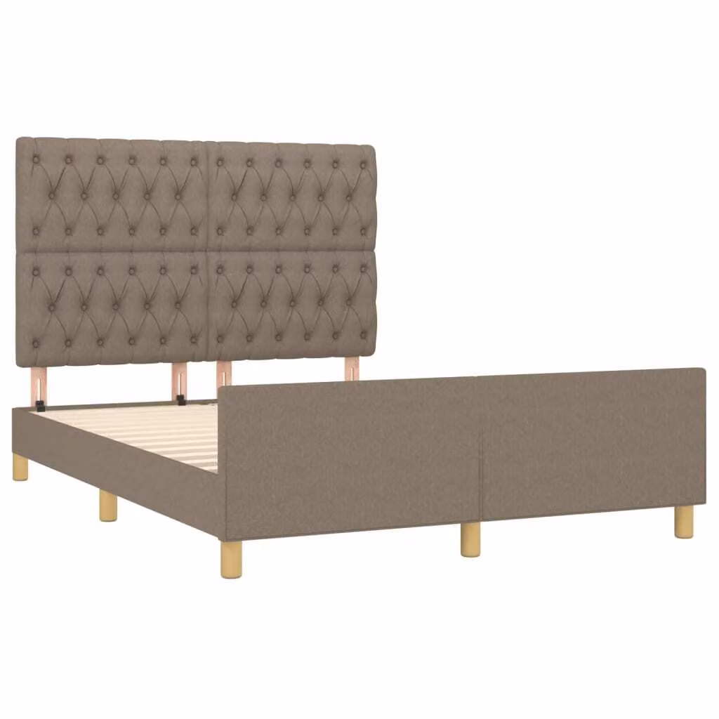 Giroletto senza Materasso Tortora 140x200 cm in Tessuto