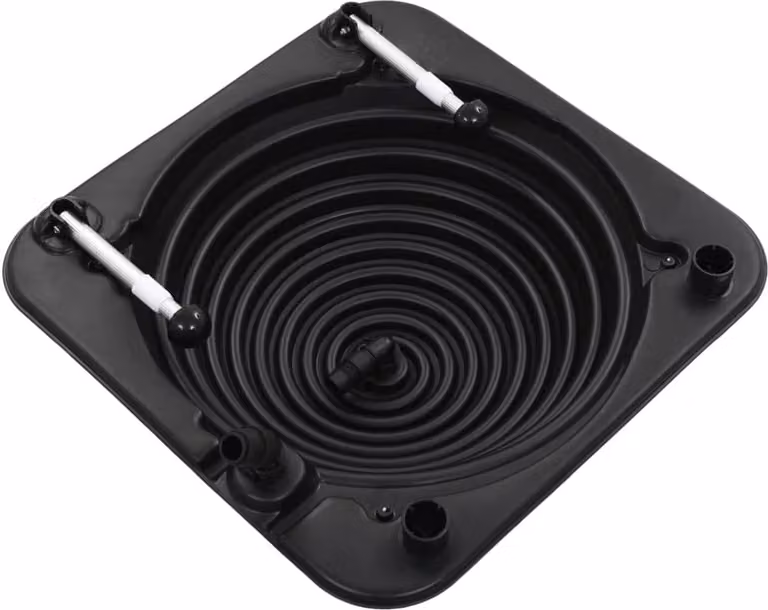 vidaXL Riscaldatore solare per piscine 75 x 75 x 36 cm HDPE alluminio