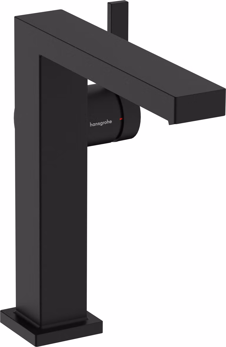 Mitigeur monocommande de lavabo hansgrohe Tecturis E Fine 150, portée 157 mm, garniture d'écoulement PUSH, CoolStart, 73042670, 73042670