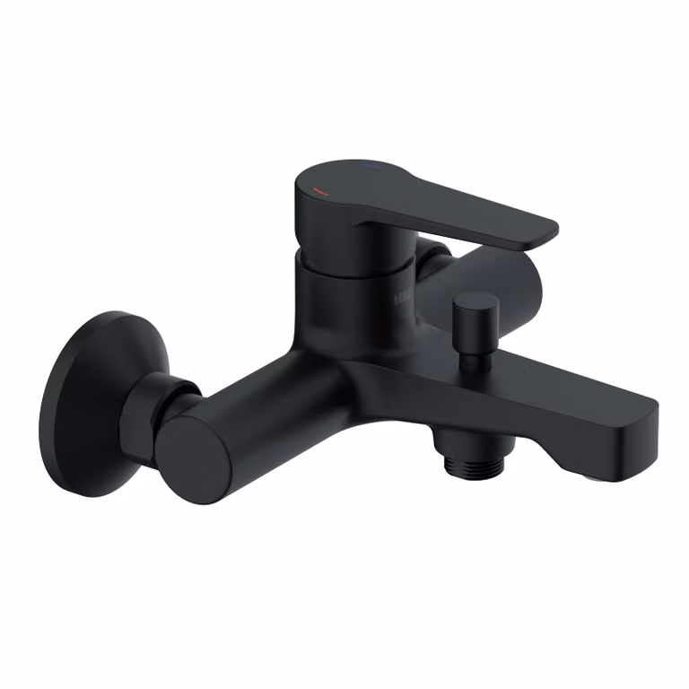 Miscelatore da bagno Lenz MOLA - nero opaco, rubinetto senza spruzzi, cartuccia in Vetroceramica, antimpronta, 46020151