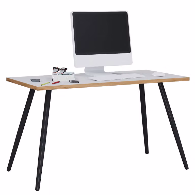 Scrivania Computer Tavolo da ufficio Skandanivischer Retro Look Salia 138x50 cm