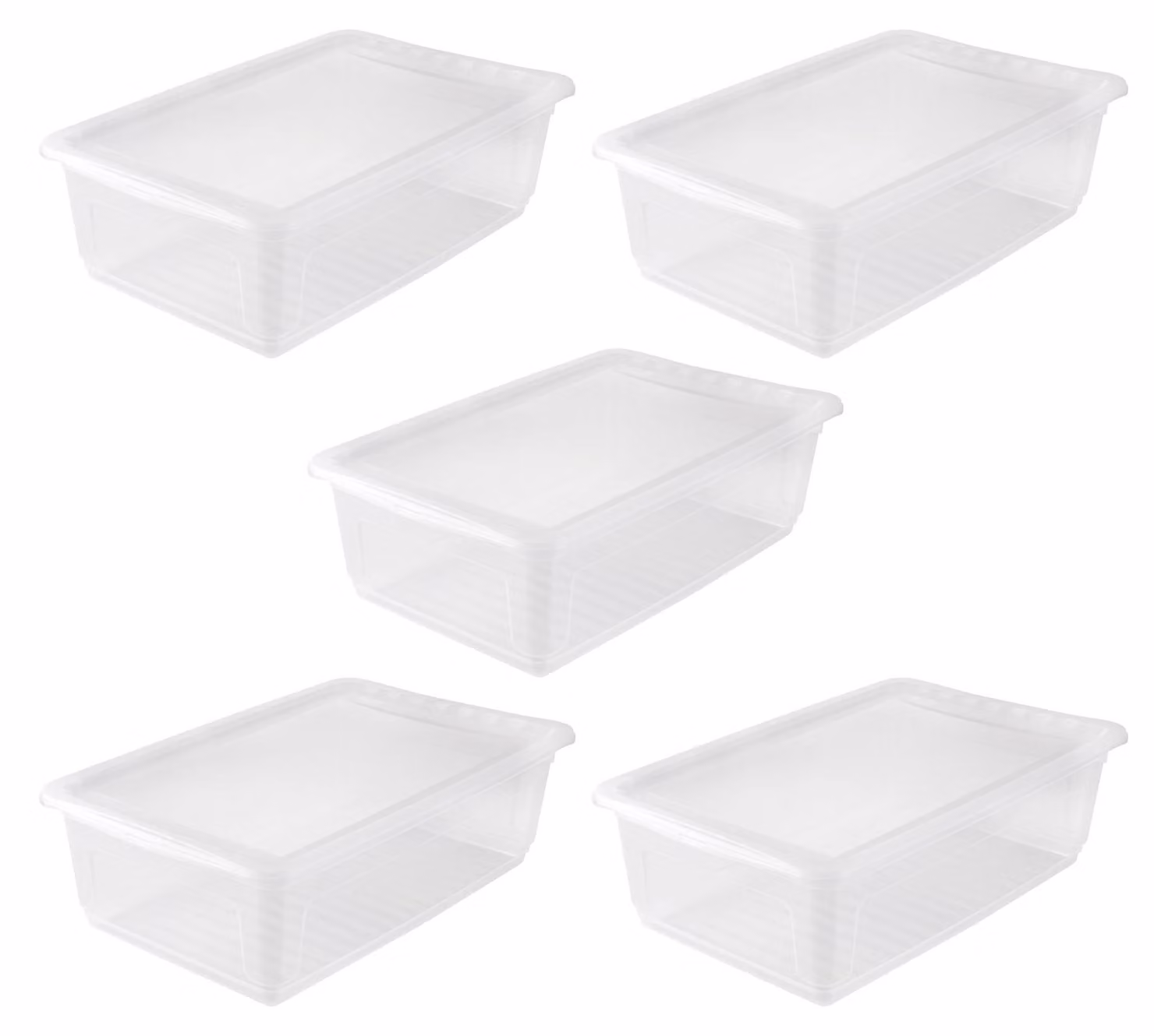 Contenitore portaoggetti keeeper bea, con sistema Air Control, dimensioni 59 x 39 x 18 cm, capacità 30 litri, colore trasparente