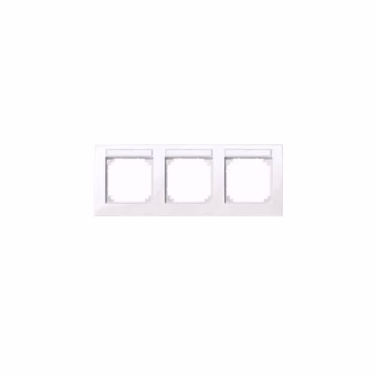 Cornice M-PLAN, scrivibile su tre lati, montaggio orizzontale, bianco brillante