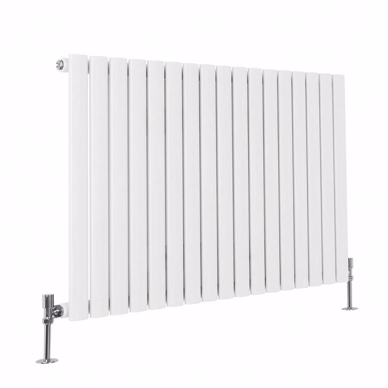Radiatore di Design Orizzontale (Pannello Singolo) - 595mm x 1000mm - Bianco - Sterling Quinn by Hudson Reed