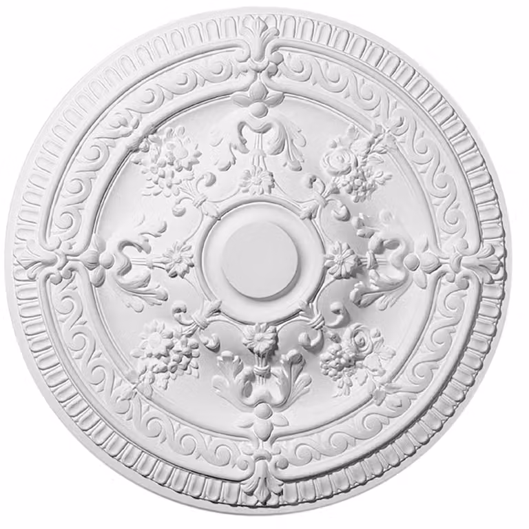 Rosone Decosa Elena, bianco, Ø 62,5 cm - 1 pezzo