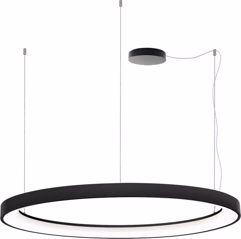 Lampadario LED dimmerabile BELLA SLIM P-Z CRI90, Variante: nero, Ø 980 mm, 80 W, 3000/4000 K, DALI