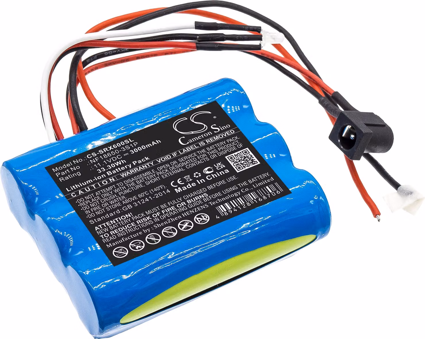 TECHTEK Batteria compatibile con [Sherpa] SX-LIS06B sostituisce NF18650-3S1P