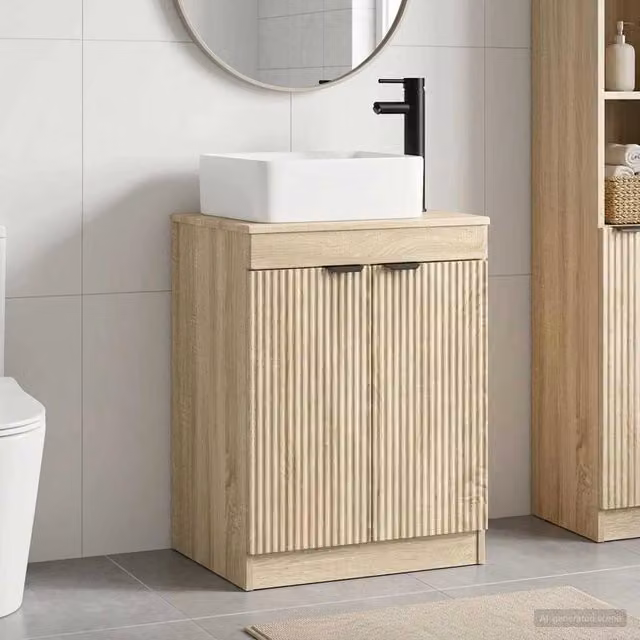 Set di mobili per il bagno Rovere Sonoma Legno ingegnerizzato 3404224
