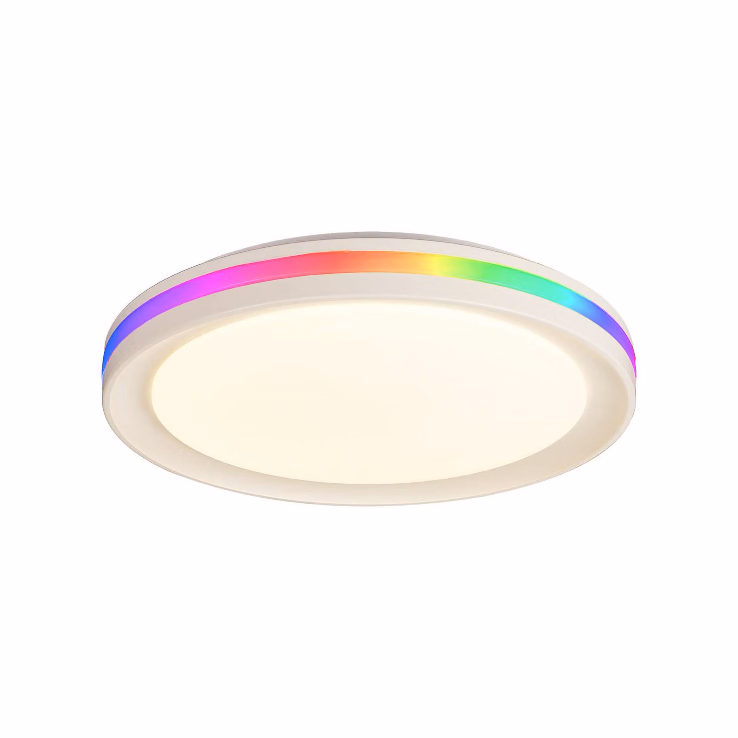 Mantra Iluminación Plafoniera a LED Gamer, dimmerabile, Bianco / Opale, Soggiorno / Sala da pranzo, Metallo, Plafoniera LED