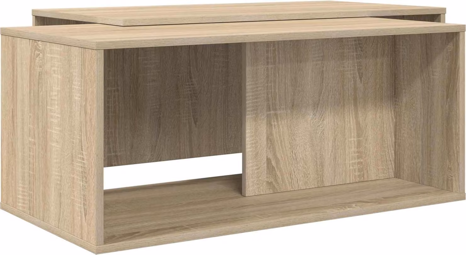 Set di Tavolini da Caffè 2 pcs Rovere Sonoma Legno multistrato