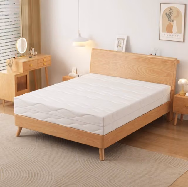 Materasso ibrido a molle insacchettate MODFU a 7 zone, bianco e grigio, L: 90 cm, P: 200 cm, H: 20 cm