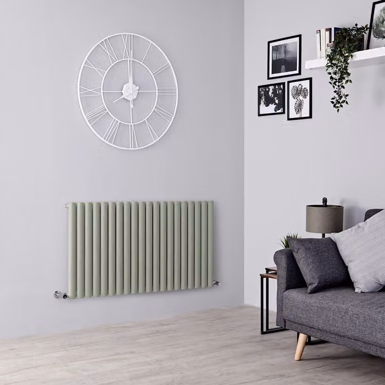 Radiatore di Design Orizzontale  Verde (Sage Leaf Green) -  635mm x 1180mm  - Pannello Singolo  - Revive