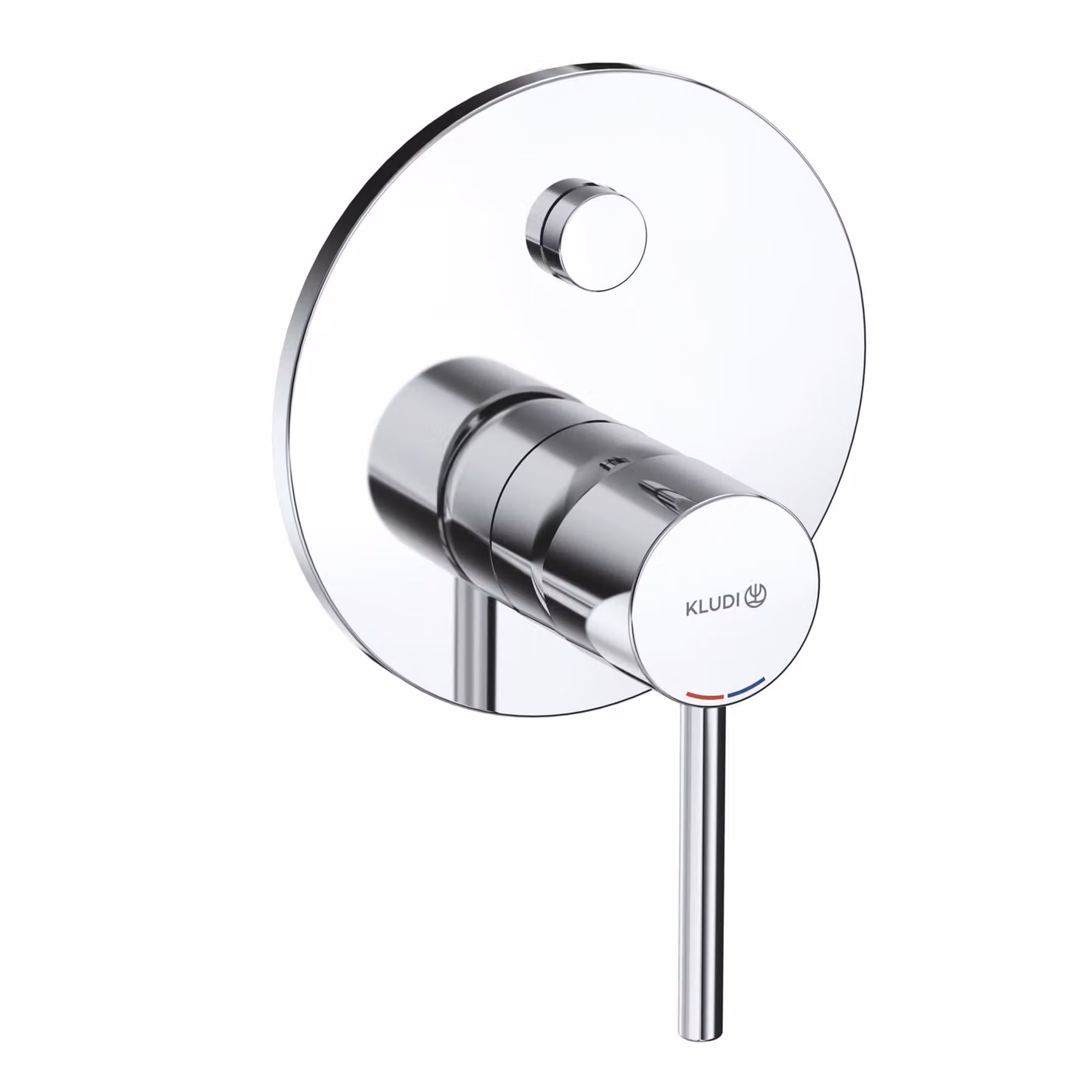 Kludi Bozz Set EHM Push per lavabo/lavandario da incasso con unità funzionale per 88022 cromato, 1 pz.